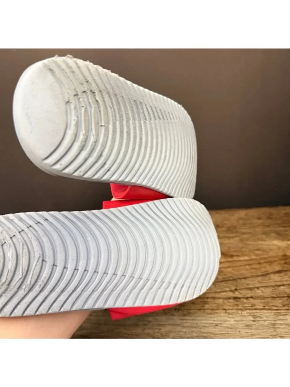 Nike Red Youth Slides